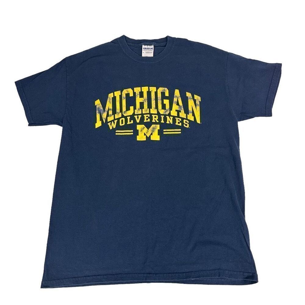 Gildan Unisex Michigan Wolverines T-Shirt size Medium